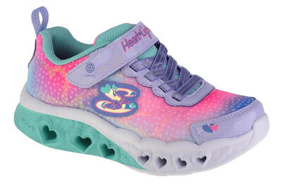 Kinderen/kinderen fladder hart licht op trainers (roze)