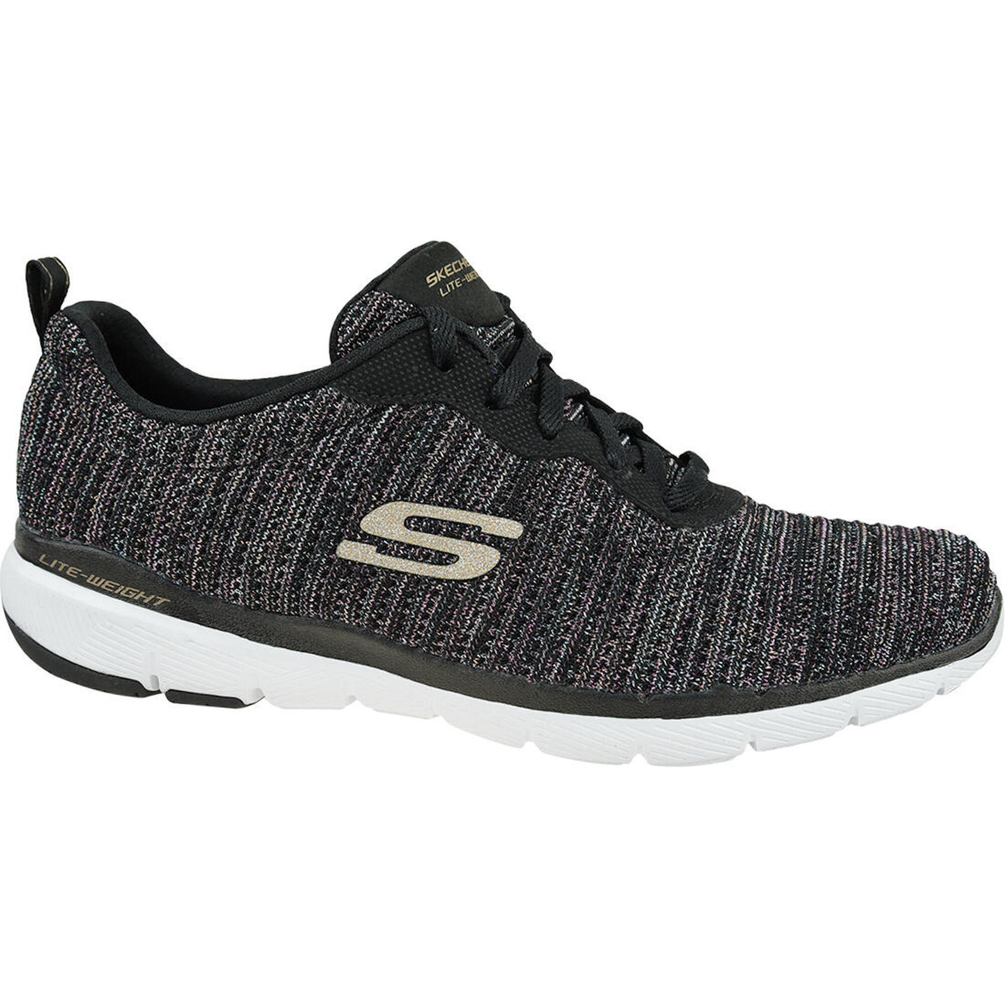 Skechers - Sneakers Pour Femmes Flex Appeal 3.0 Endless Glamour - Chaussures De Sport - Noir - 36 - Decathlon
