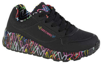 Zapatillas niña Skechers Uno Lite Negro
