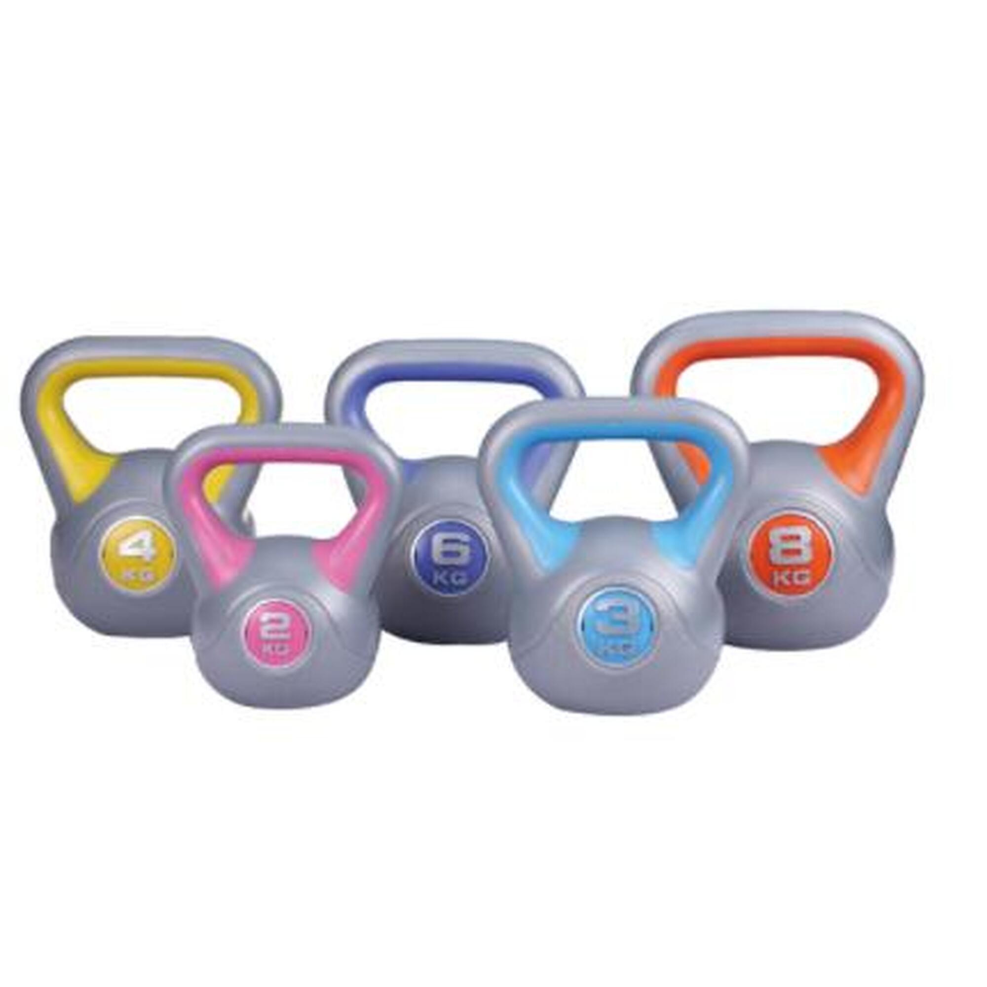 Kettlebell de vinil 4kg 3/4