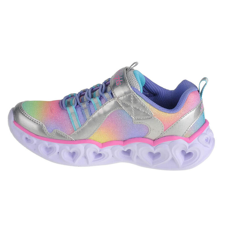 Gyerek gyalogló cipő, Skechers Heart Lights-Rainbow Lux