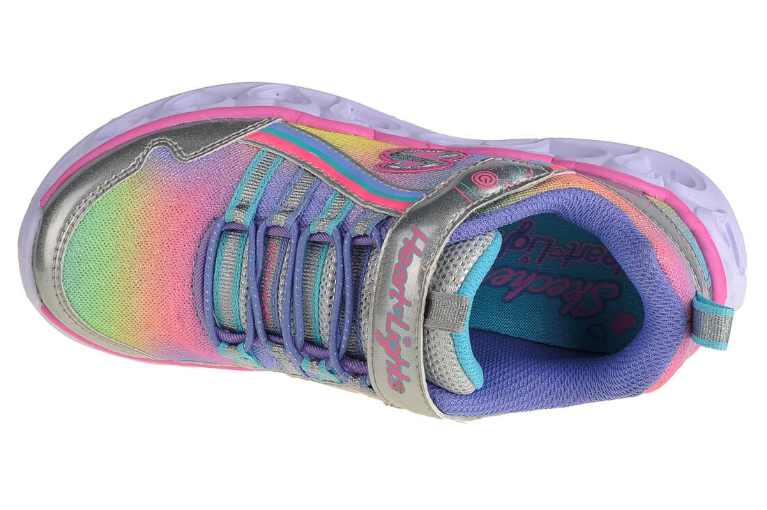 Sneakers pour filles Skechers Heart Lights-Rainbow Lux 3/5