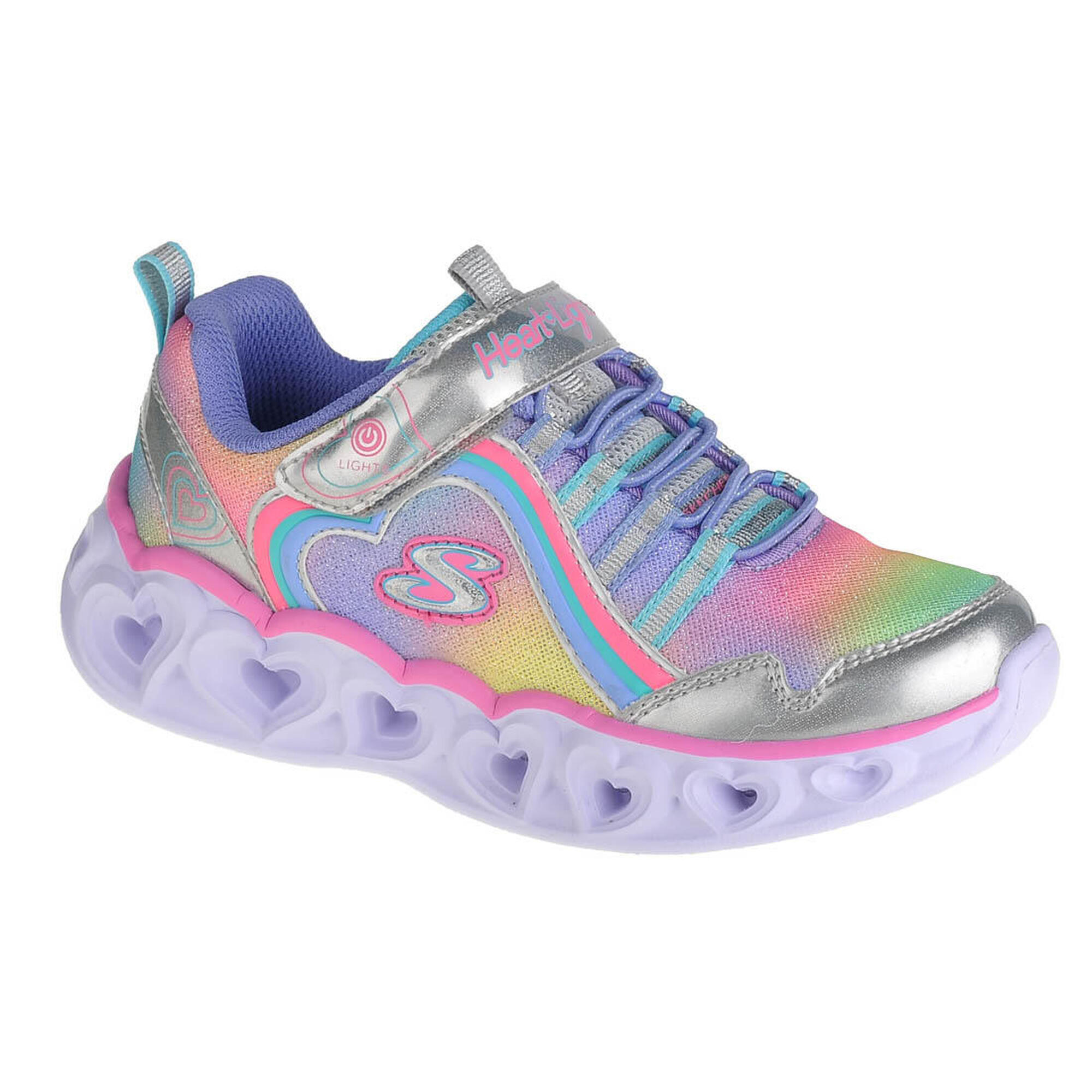 SKECHERS Dětské univerzálni boty Heart Lights Rainbow Lux