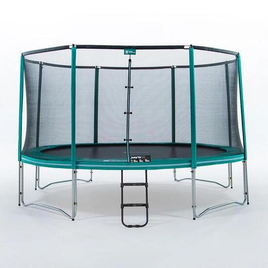 Trampoline Rond Jump'Up 430cm - Filet de Protection, Echelle + Kit d'ancrage
