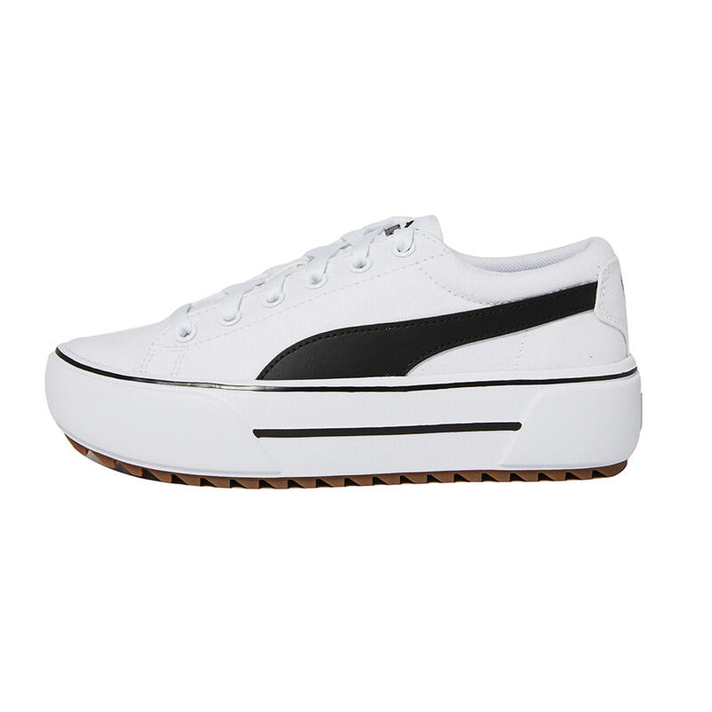 Kaia Platform Sneakers Damen PUMA White Black Gum Beige
