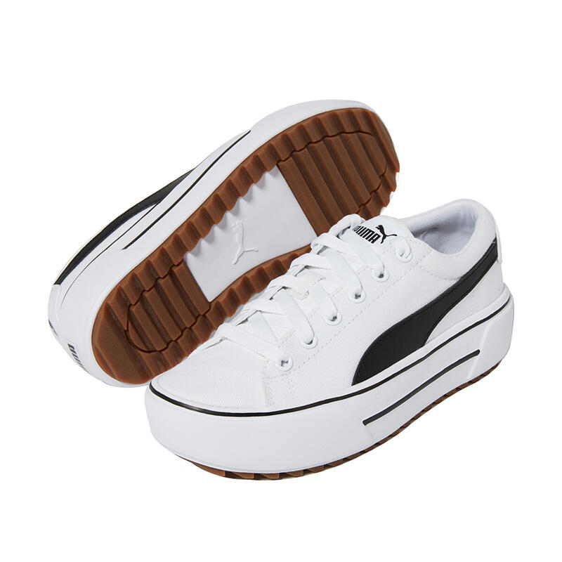 Kaia Platform Sneakers Damen PUMA White Black Gum Beige