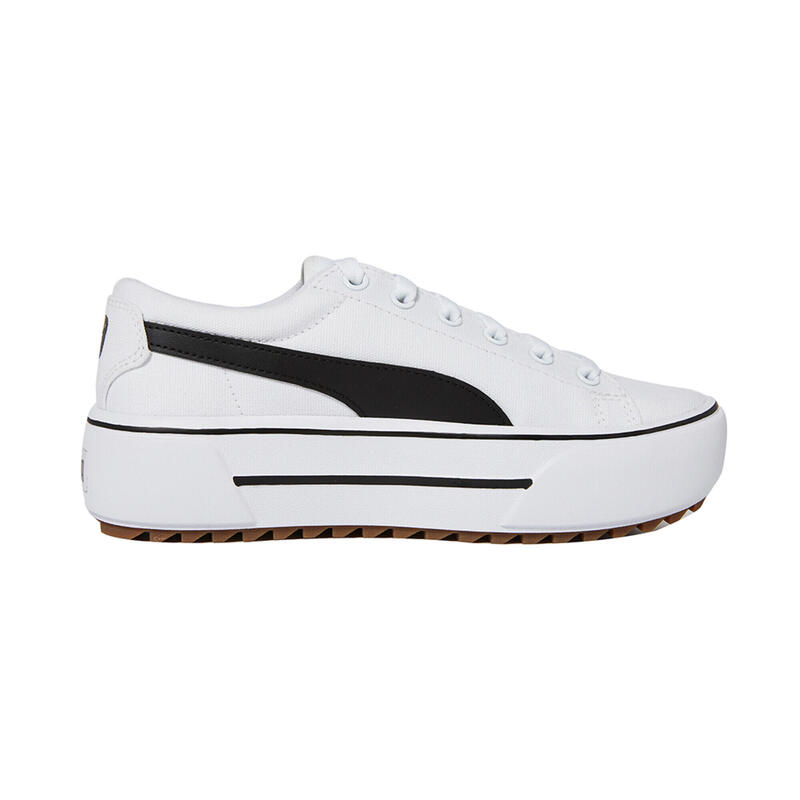 Kaia Platform Sneakers Damen PUMA White Black Gum Beige