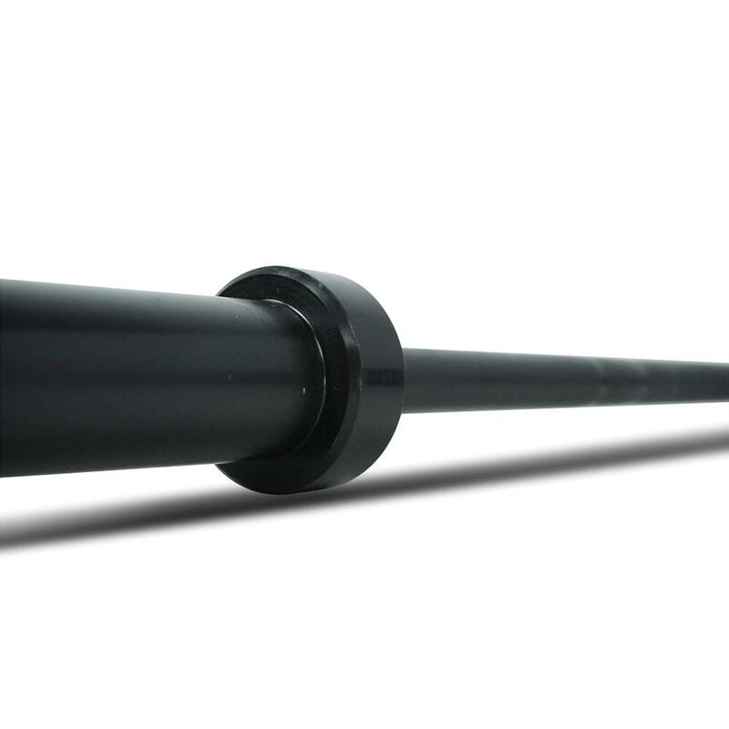 Barbell olympique - Haltère - 20kg - 220cm de longueur - Noir - Ø 28,5mm