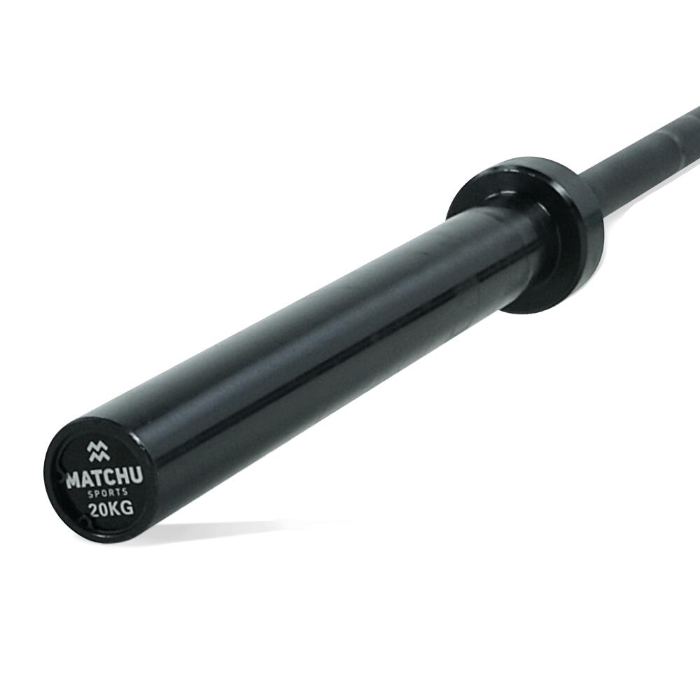 Barbell olympique - Haltère - 20kg - 220cm de longueur - Noir - Ø 28,5mm 2/7