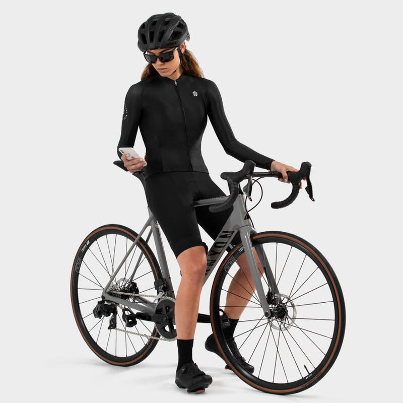 Maglia da ciclismo a maniche lunghe donna M2 Eclipse SIROKO Nero