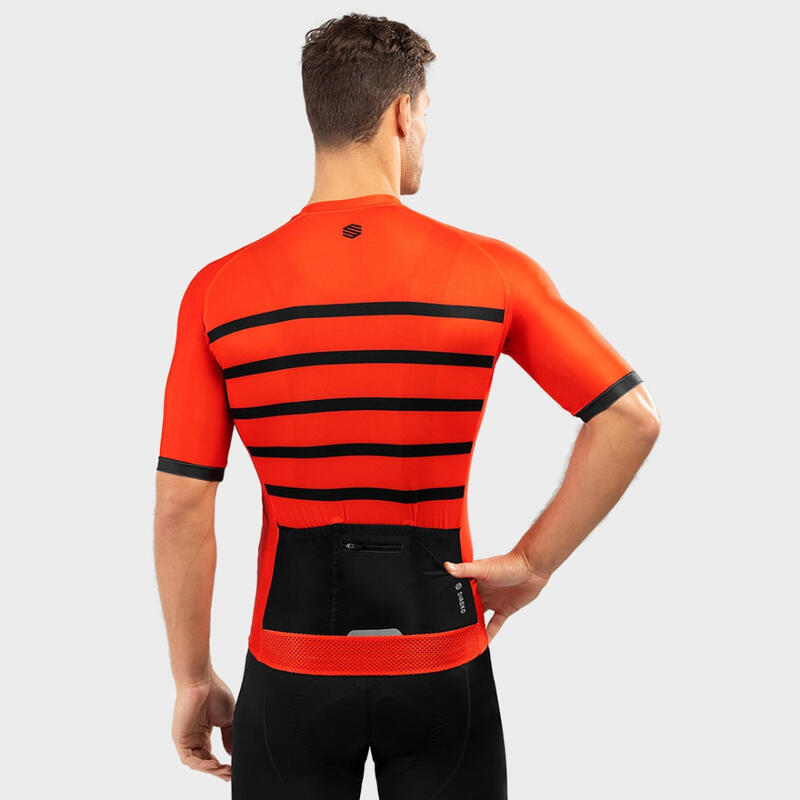 Camisola de ciclismo manga curta homem M2 Pimorent SIROKO Laranja Vivo