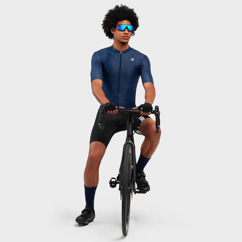 Férfi rövid ujjú póló Cycling SIROKO M2 Kék Blue Coast