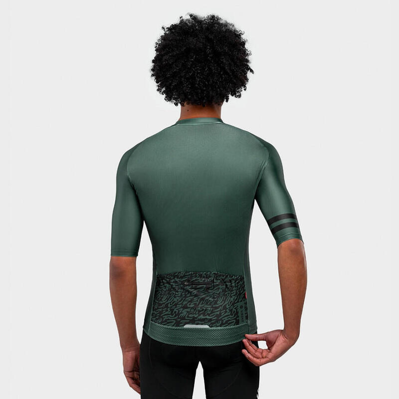 Maglia da ciclismo a maniche corte uomo M2 Dirty Road SIROKO Verde Militare