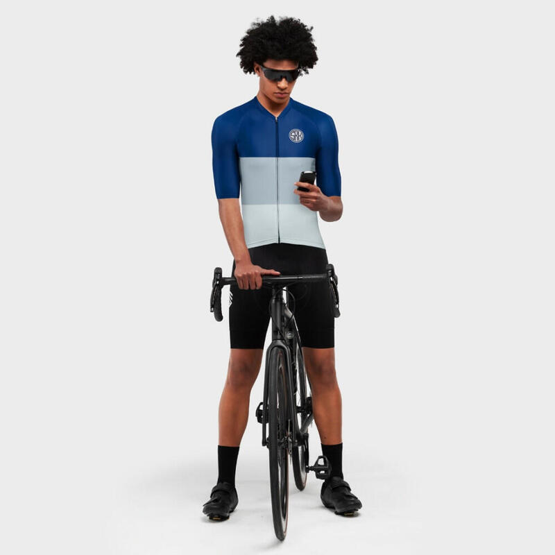 Camisola de ciclismo manga curta homem M2 Riedberg SIROKO Azul