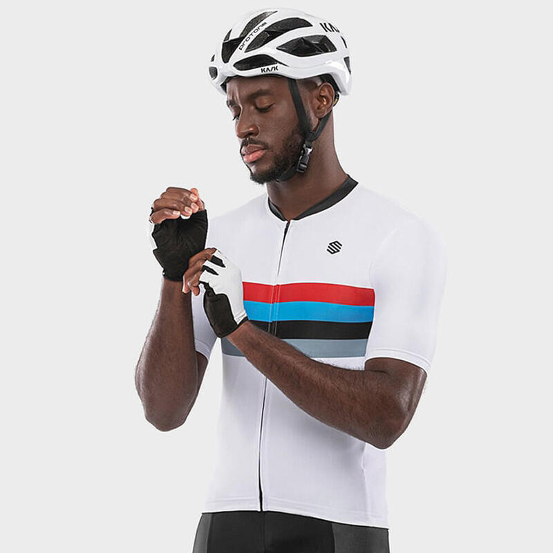 Maglia da ciclismo a maniche corte uomo M2 Westfalia SIROKO Bianco