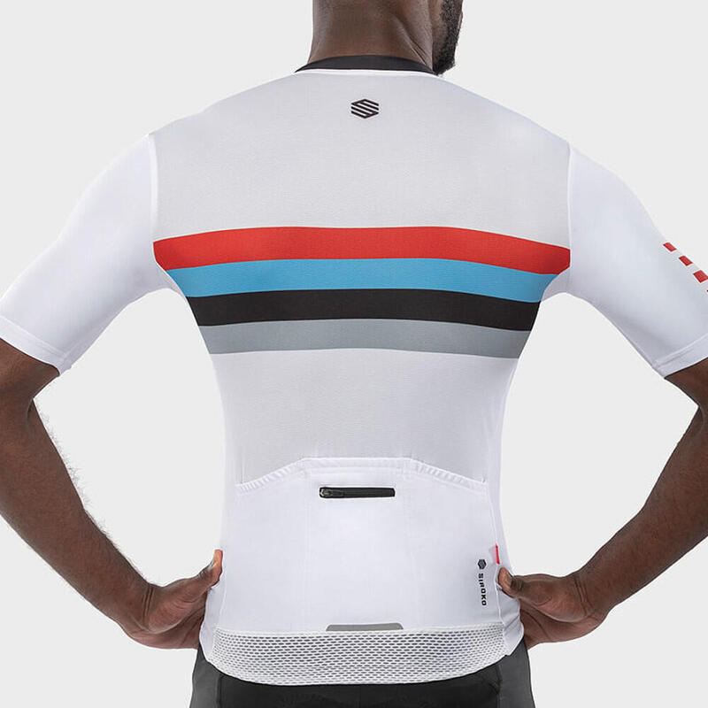 Maglia da ciclismo a maniche corte uomo M2 Westfalia SIROKO Bianco