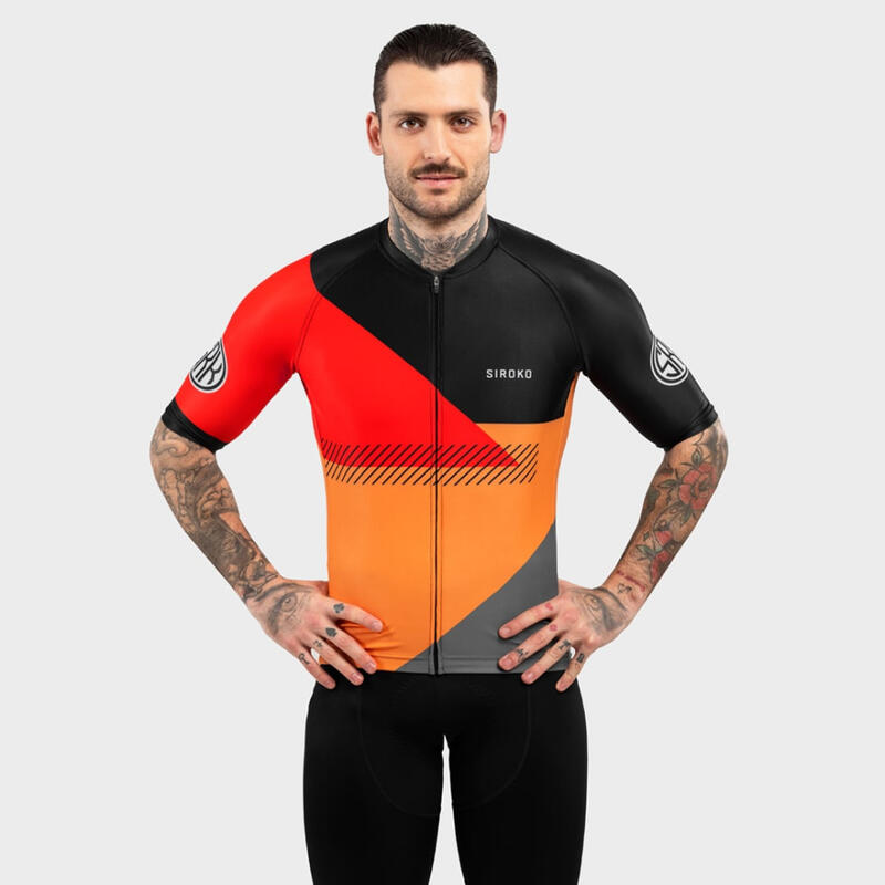 Herren Radsport kurzärmeliges radtrikot für M2 California Leuchtendes Orange