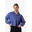 Half Zip Drop Shoulder Crop Sweatshirt voor Fitness Paarsblauw Aesthetic Wolf