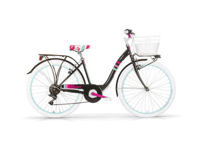 MBM Mädchenrad 26 Zoll FLEUR. schwarz