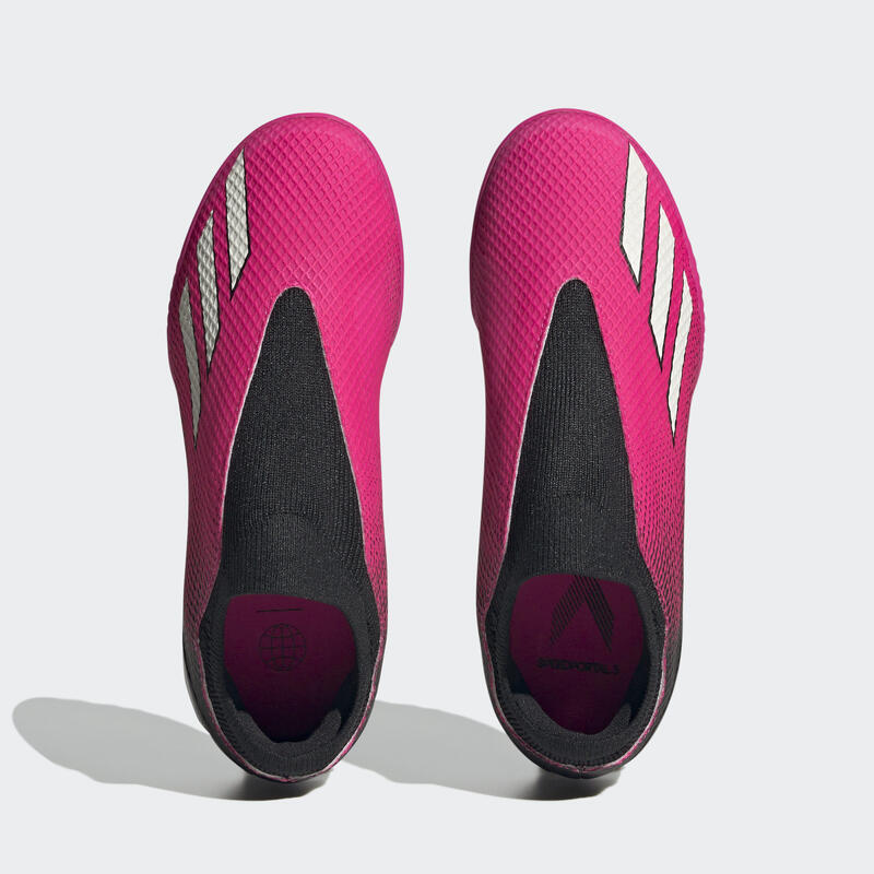 Zapatilla de fútbol X Speedportal.3 Laceless moqueta