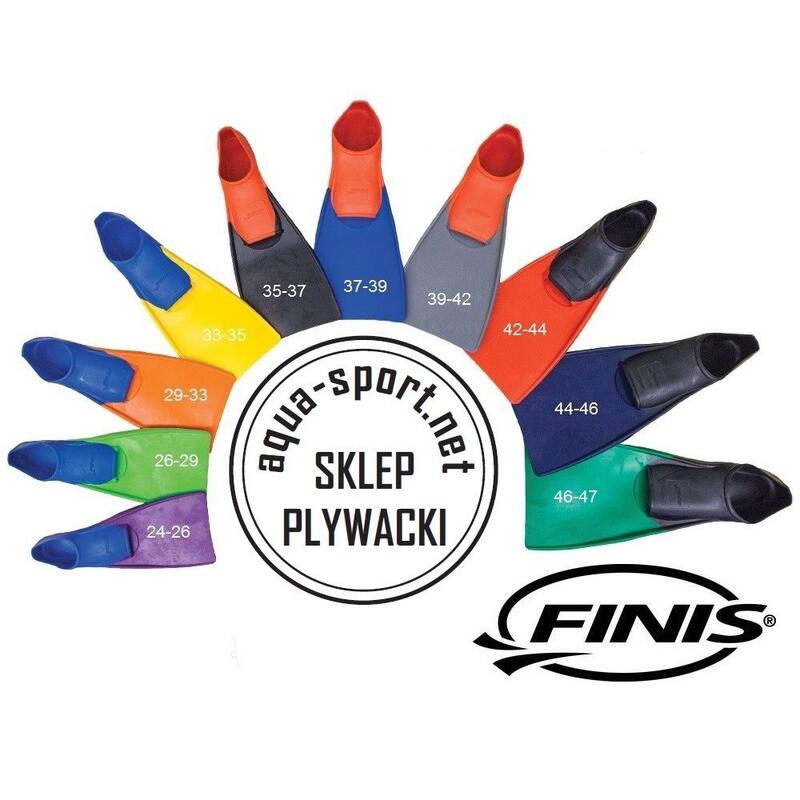 Aleta de pala larga para Natación Finis Floating Fins Azul-Rojo