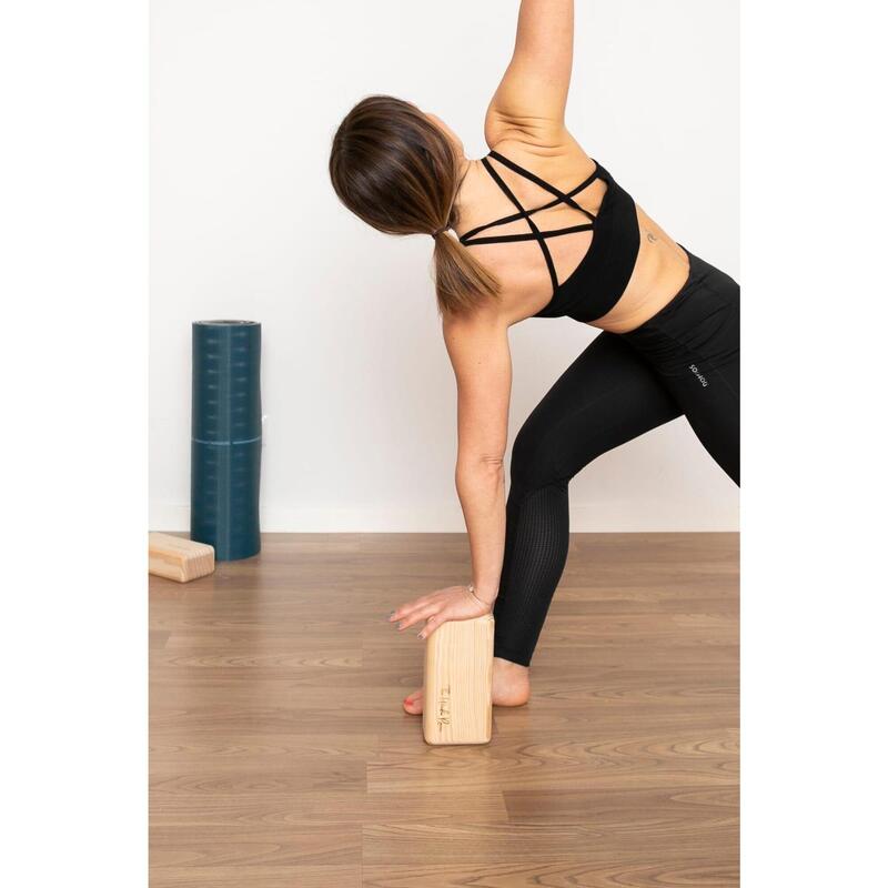 Bloco de Yoga 100% madeira - TWR 22cm x 11cm x 7cm