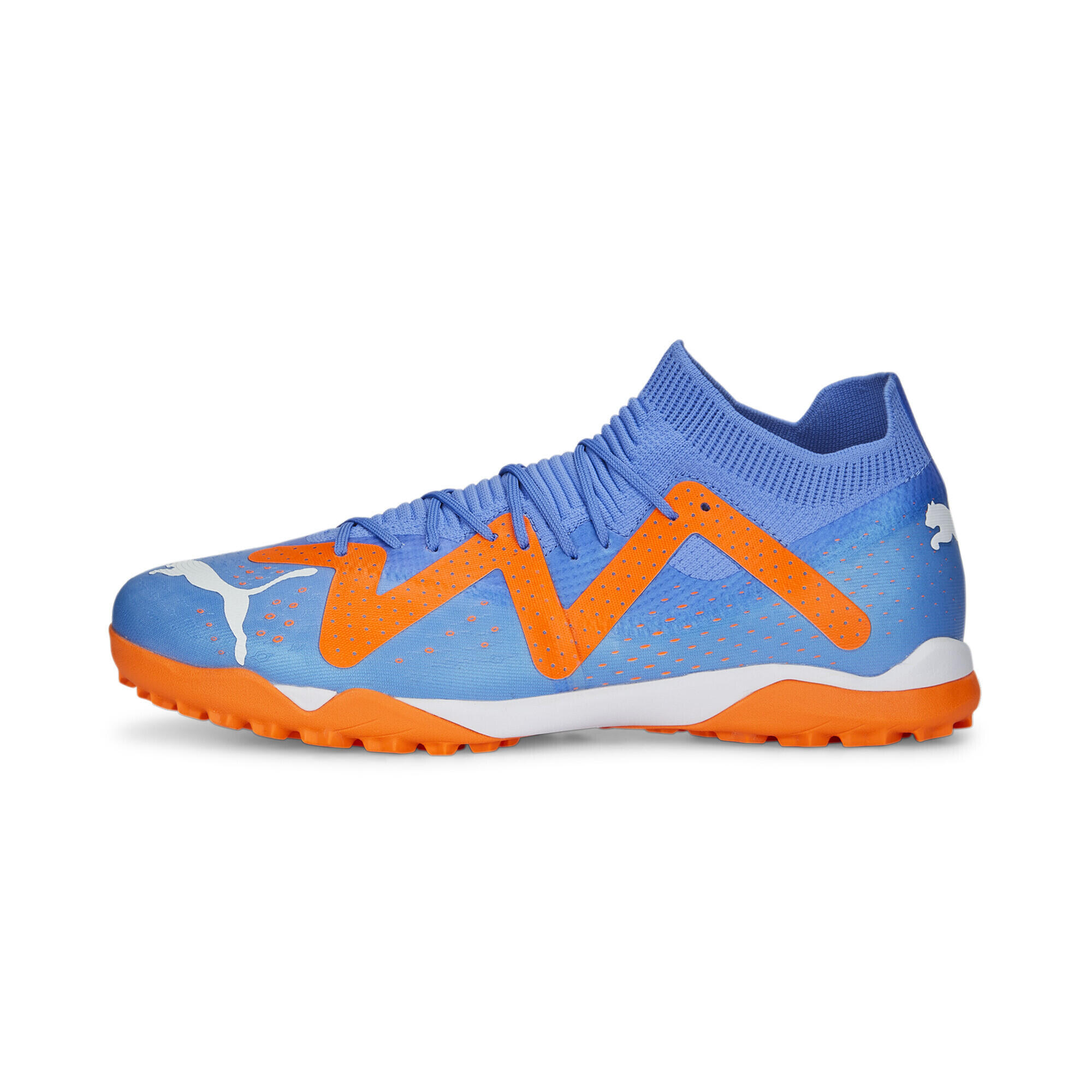 FUTURE Match TT Voetbalschoenen PUMA Blue Glimmer White Ultra Orange 6/7