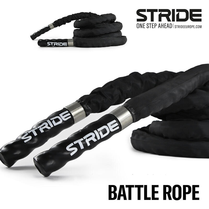 Corde de combat - Corde de fitness - 9 mètres - Noir