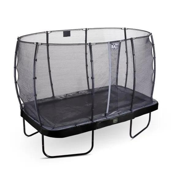 Trampoline - Elegant (incl. economy veiligheidsnet) - 214 x 366 cm - Zwart - Tra