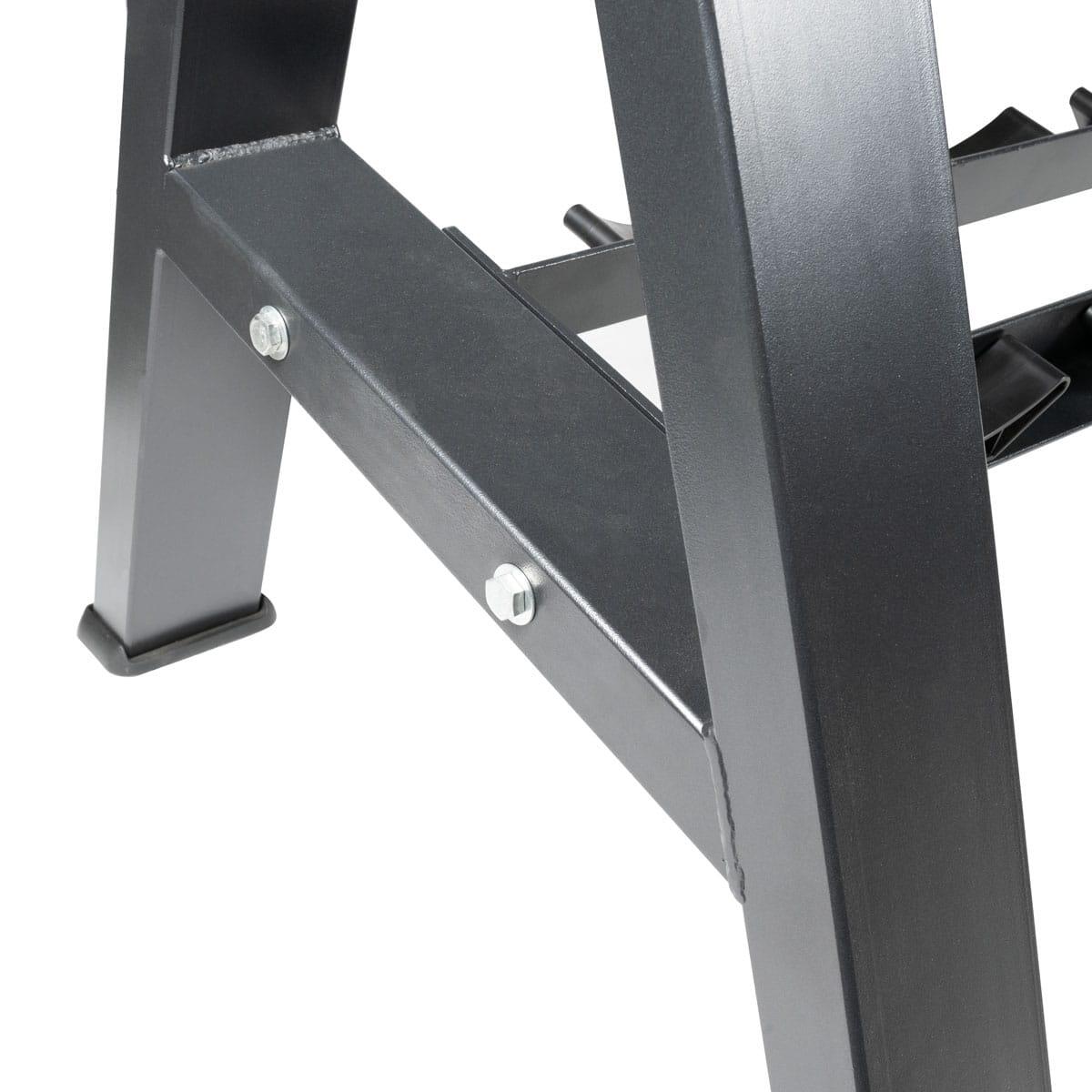 Steel storage rack for 20 dumbbells