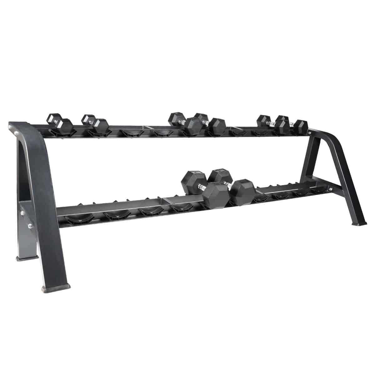 Steel storage rack for 20 dumbbells