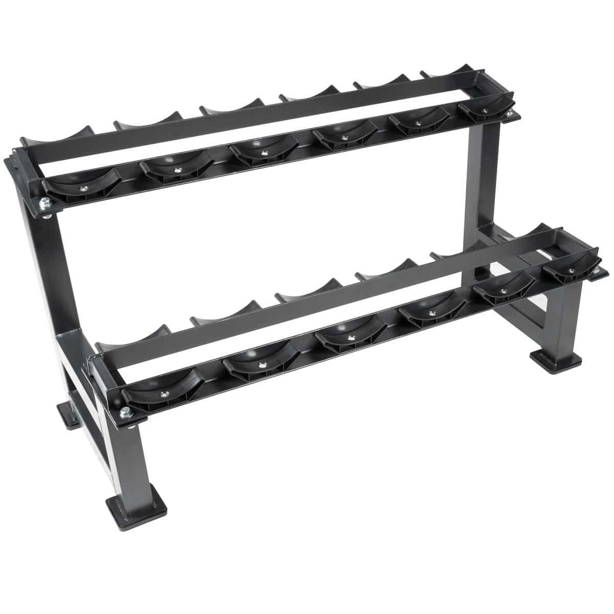 Portaoggetti in acciaio per 12 manubri GladiatorFit 1/5