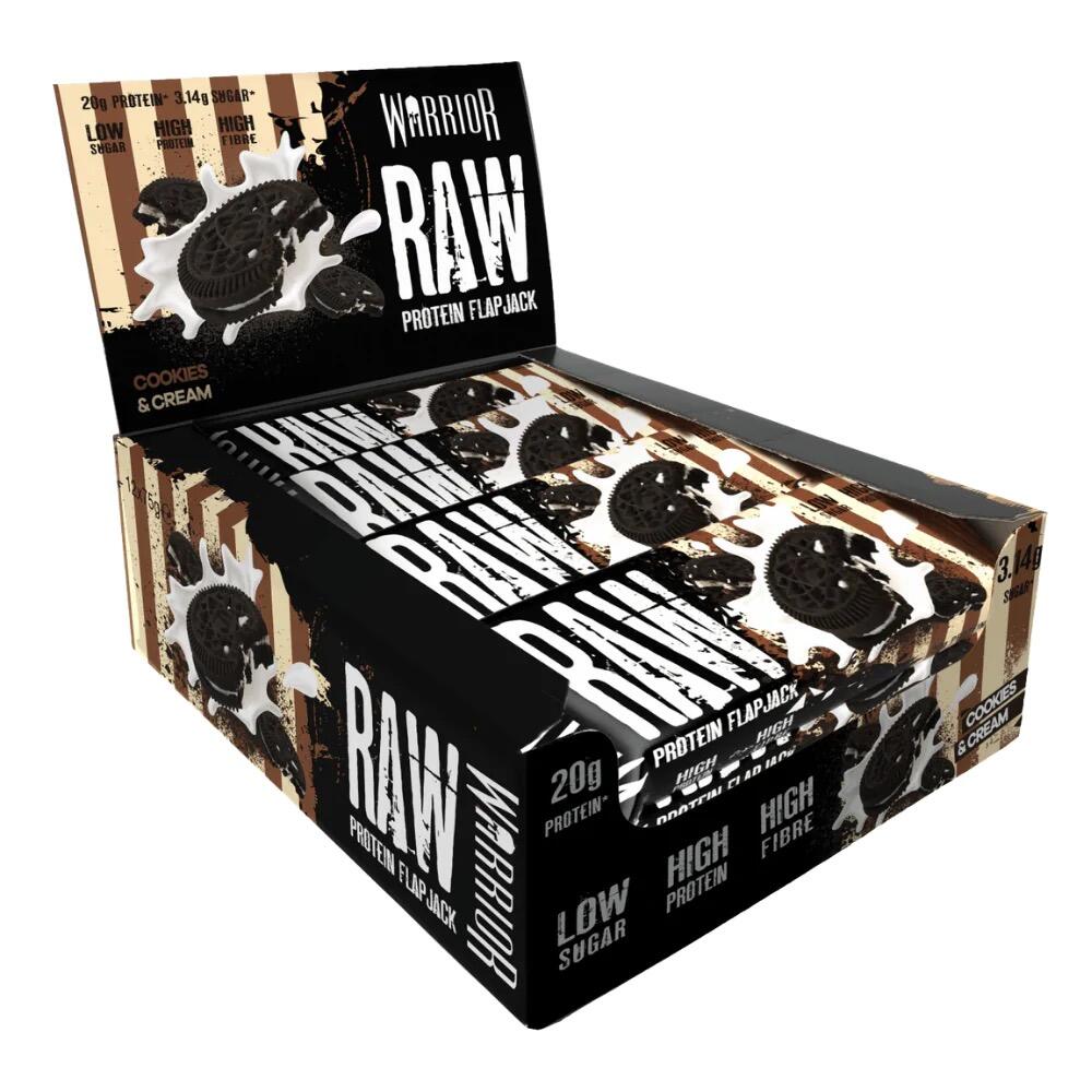 WARRIOR Barra de proteína crua Flapjack 75g Warrior (embalagem de 12)