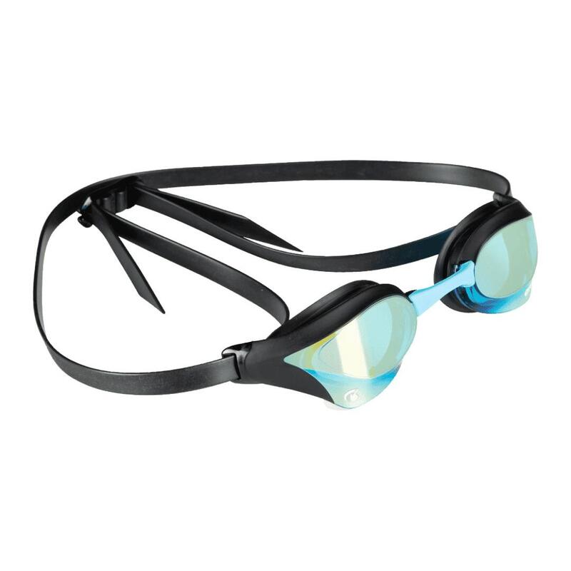 Arena Cobra Core Swipe Mirror okulary startowe Aqua/Black lustrzane niebieskie