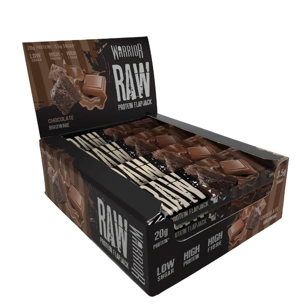 WARRIOR Barra de proteína crua Flapjack 75g Warrior (embalagem de 12)