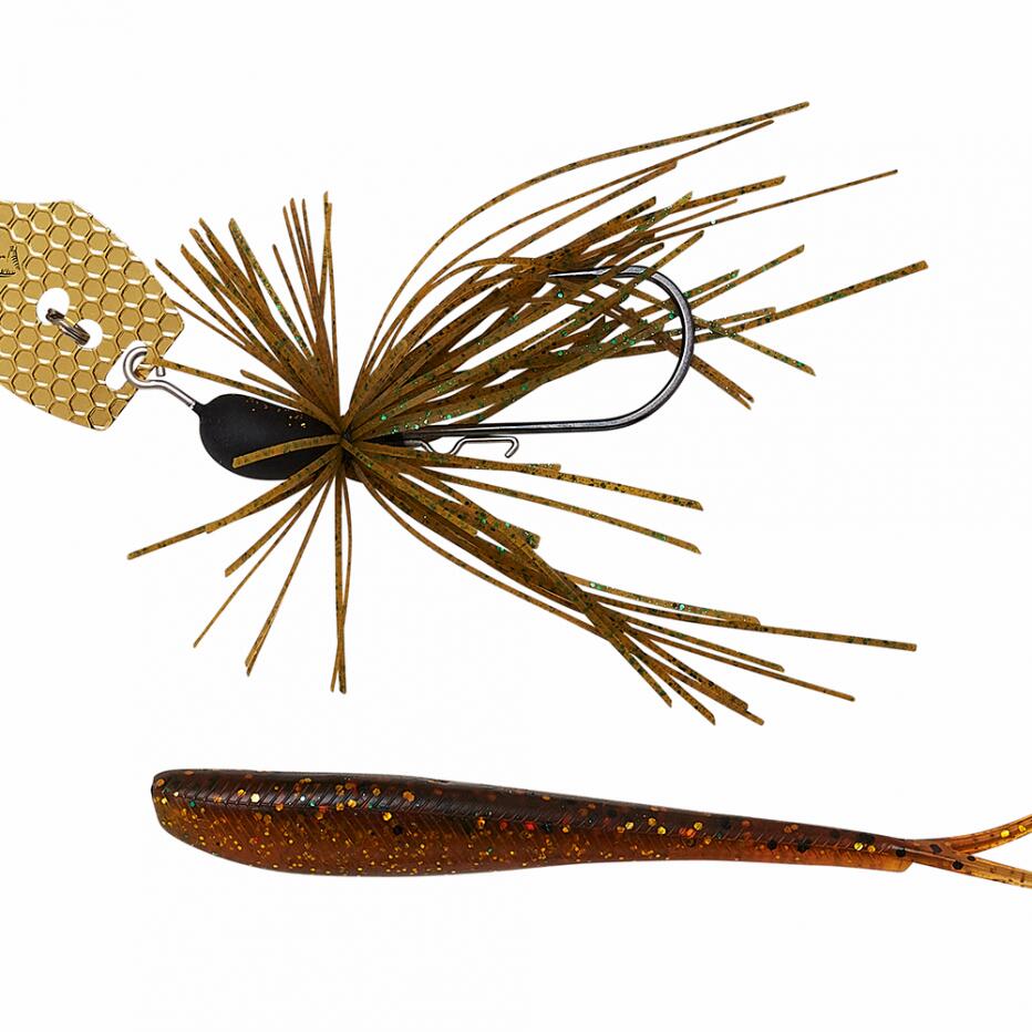 Chatterbait Savage Gear Crazy Swim Jig 8,5 g (8,5 g - 10 cm - Negro y rojo) 2/2