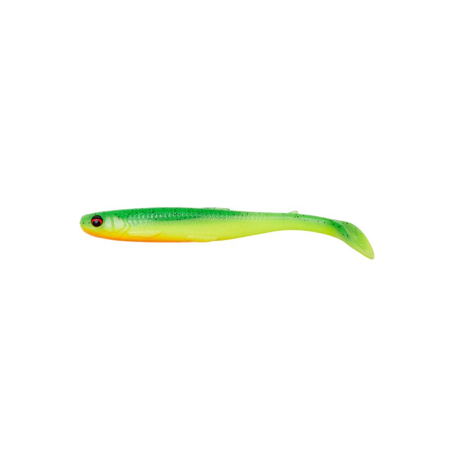 Savage Gear - Leurre Souple Savage Gear Slender Scoop Shad 11cm (7g - 11cm - Green Yellow) - Leurre Souple - Vert - Taille Unique - Decathlon