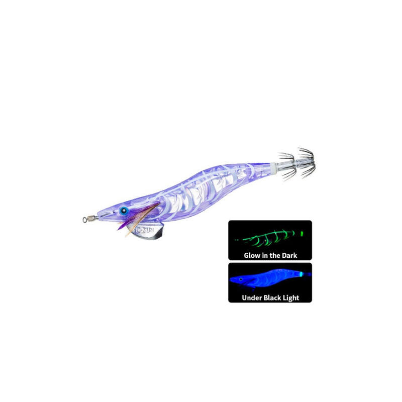 Turlutte Yo-Zuri Egi Aurie Q 3D 2.5 9cm (Violet Glow (KVSL) - 11g - 2.5)