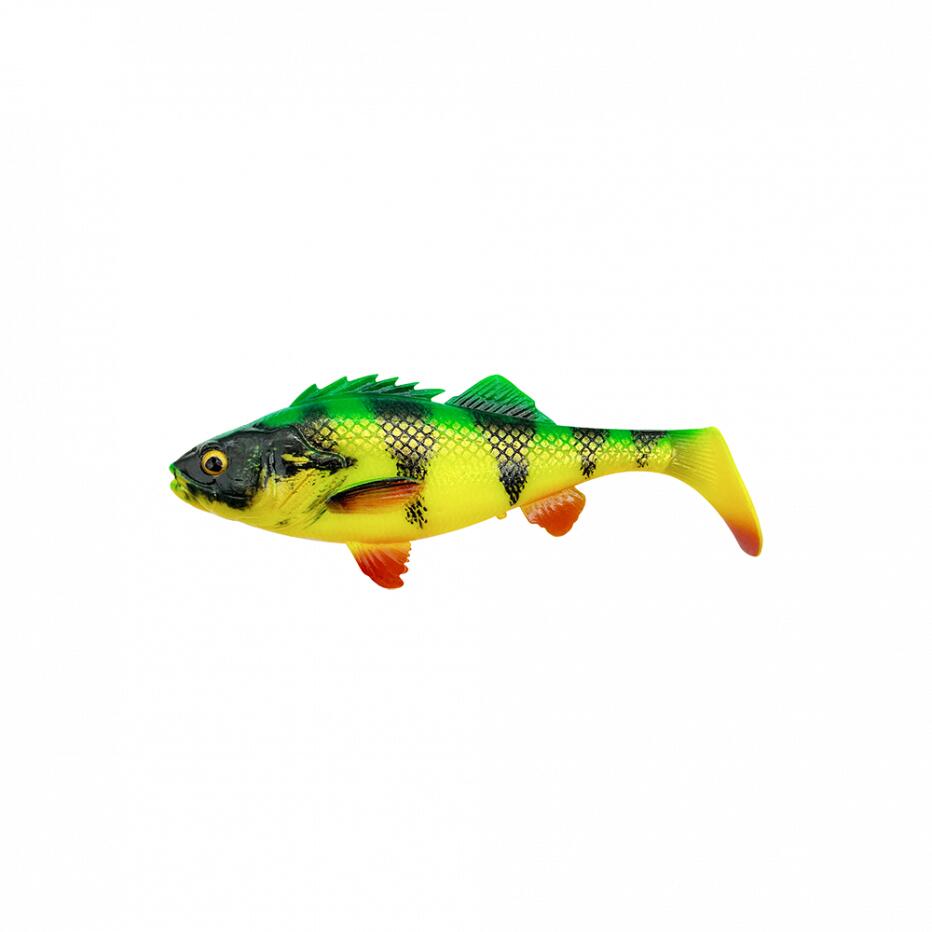 Leurre Souple Savage Gear 4D Perch Shad 12,5cm (20 g - 12,5cm - Firetiger) 1/1