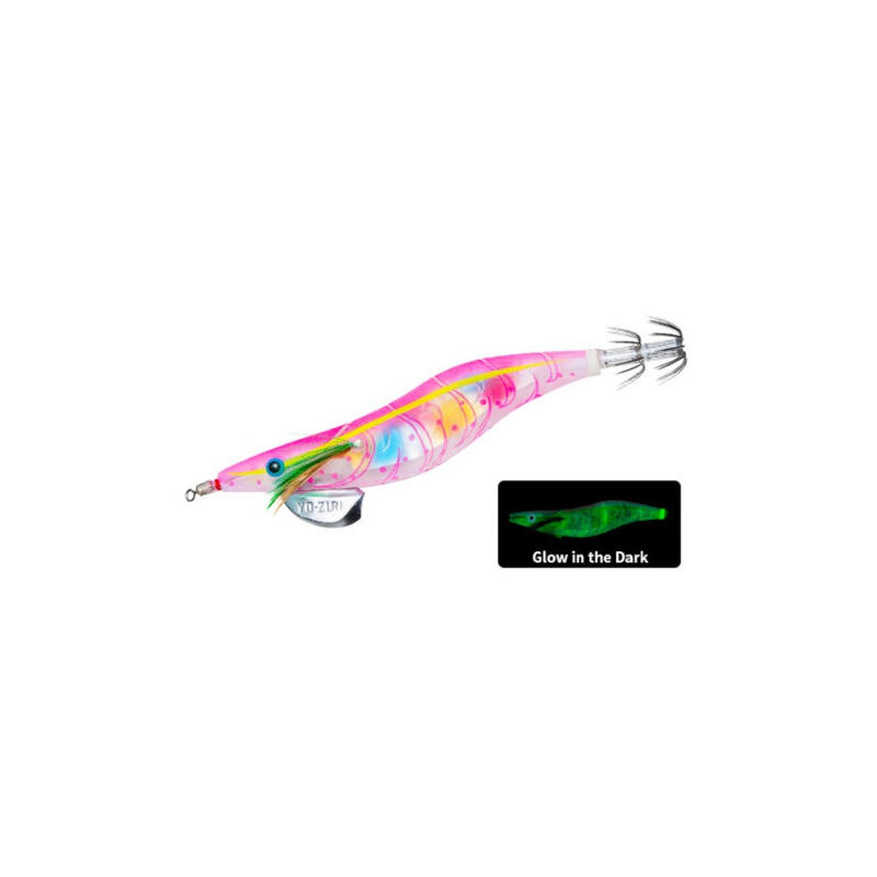 Turlutte Yo-Zuri Egi Aurie Q 3D 3.0 10cm (Pink Glow (LMSD) - 11g - 3.0)