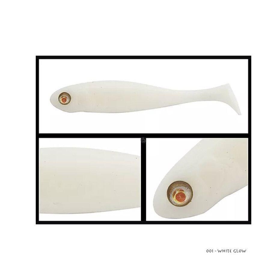 Señuelo Soft Adusto Penta Shad 10cm (001 - White Glow) 1/3