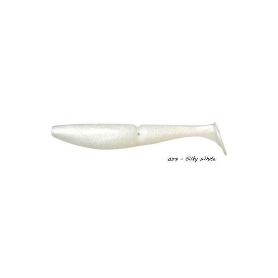 Leurre Souple Sawamura One Up Shad 5 pouces - 10,6cm (027 - Silky White)