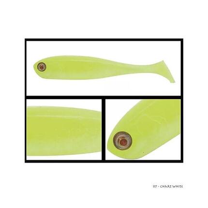 Leurre Souple Adusta Penta Shad 10cm (117 - Chart White)