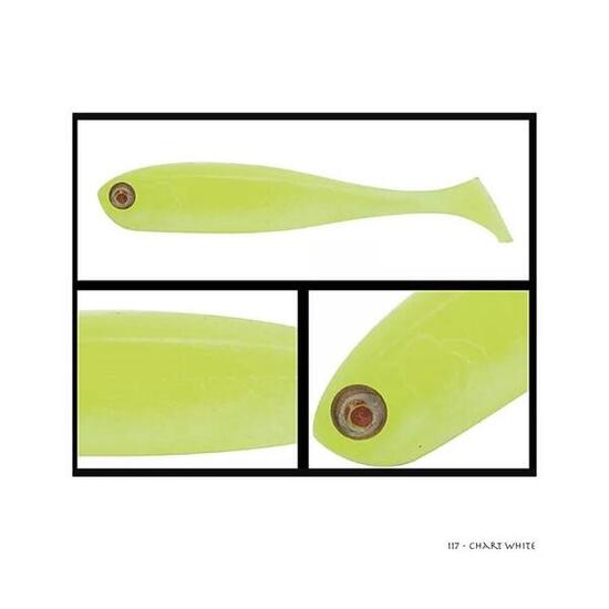 Leurre Souple Adusta Penta Shad 10cm (117 - Chart White)