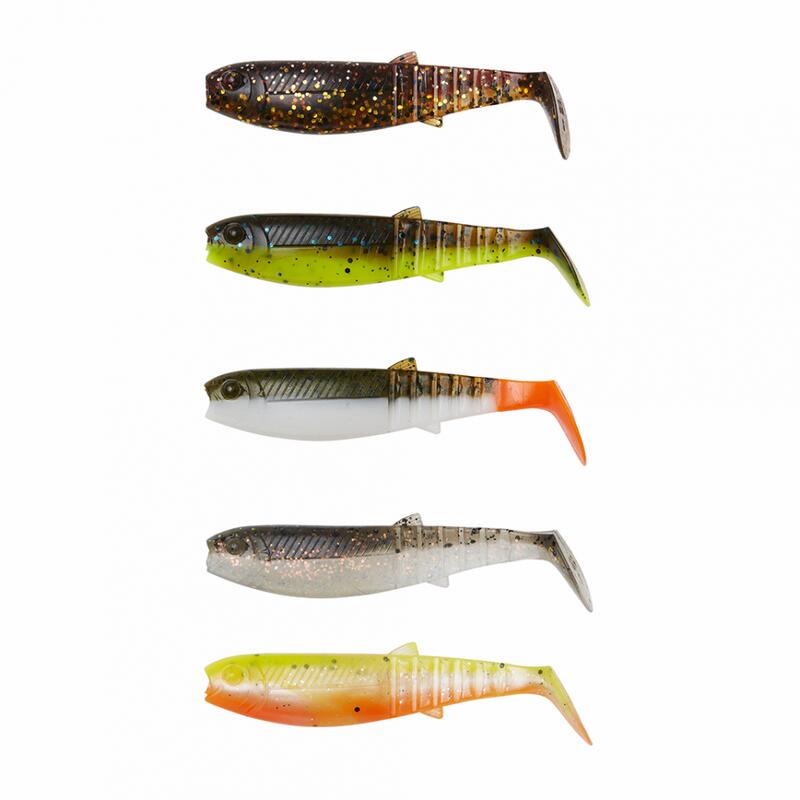 5 Leurres Souples Orka Double Tail T 10cm - Pour Brochet, Sandre, Perche, Bar