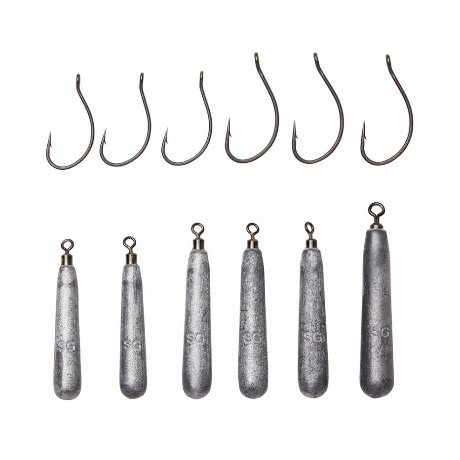Savage Gear Dropshot Academy Kit - 24 Gummiköder + 6 Bleie + 6 Haken 3/4