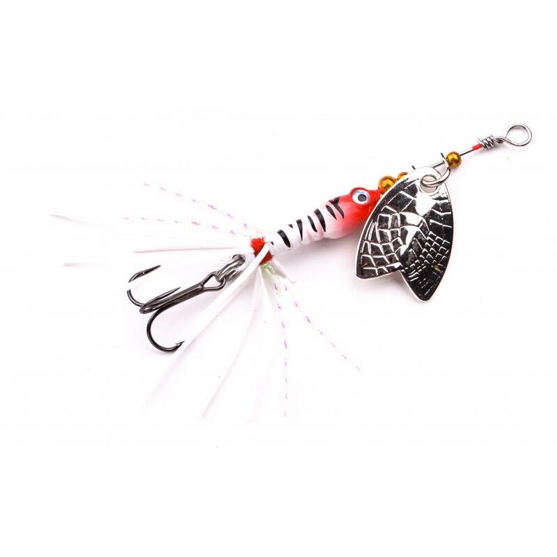 Cuiller Tournante Spro Larva Mayfly Micro Spinner 4g (Red Head)
