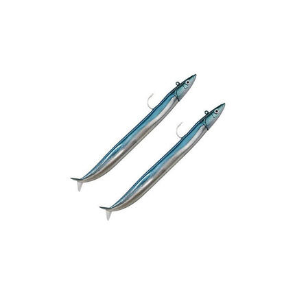 Combo Leurres Souples Fiiish Crazy Sand Eel 150 (Pearl Blue - 20g - 15cm)