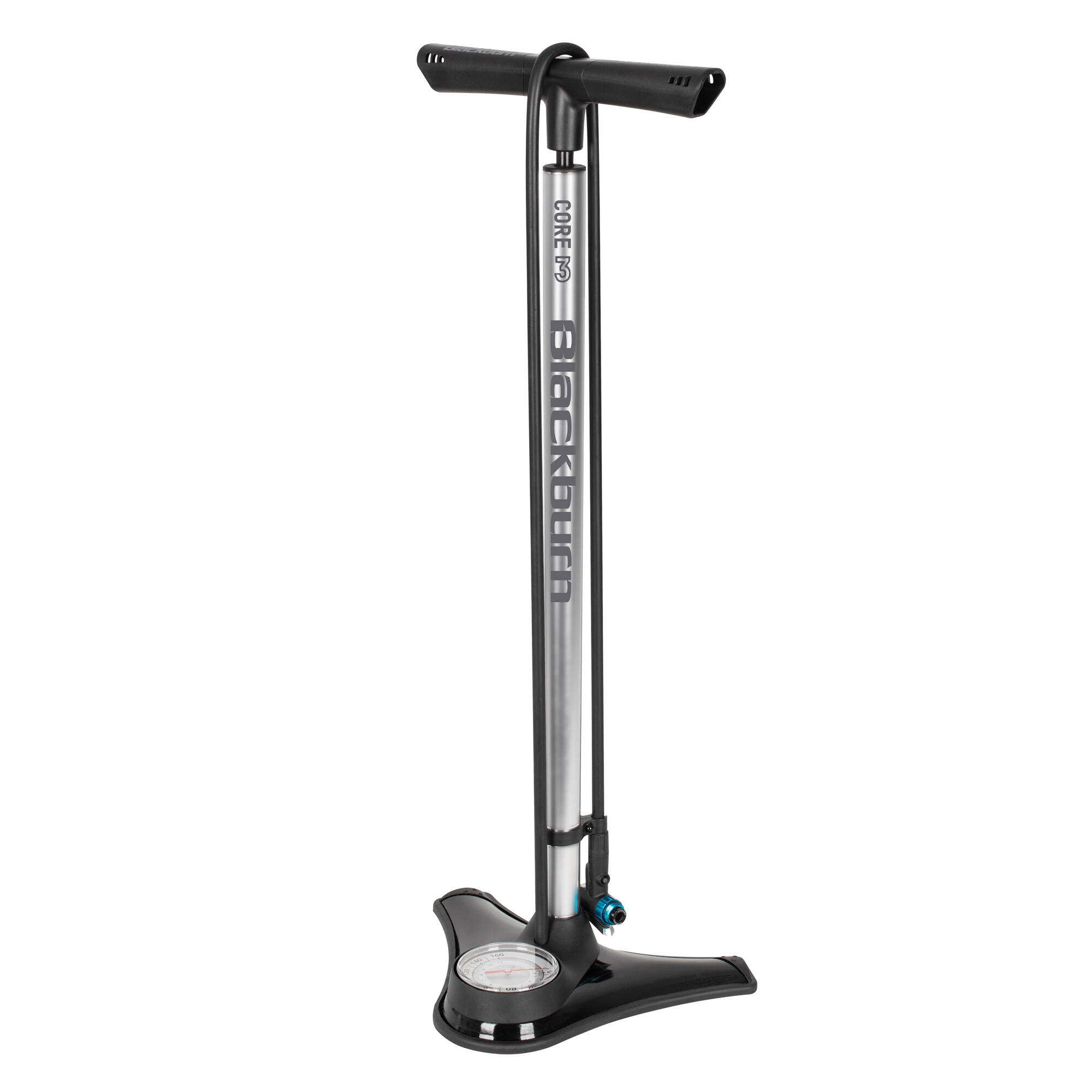 Pompă de podea Blackburn Core 3 pentru biciclete cu manometru