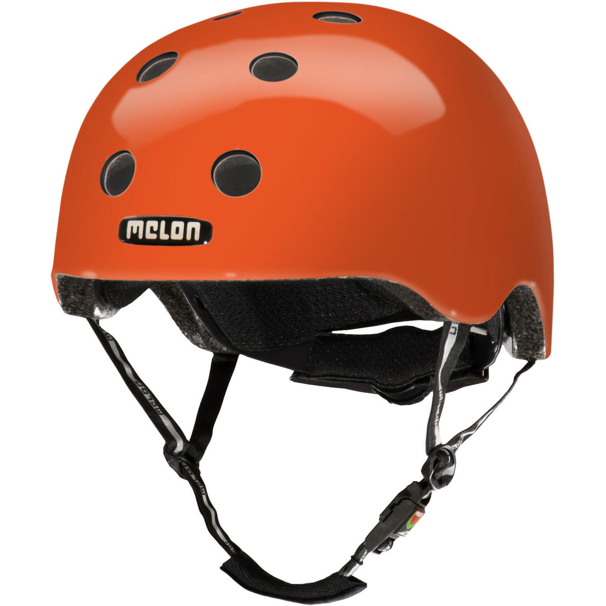 Kask Melon Rainbow Orange lekki 250g EPS wentylowany
